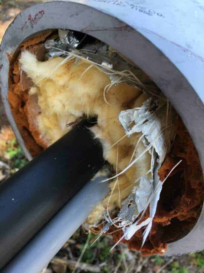 off grid water system pipe