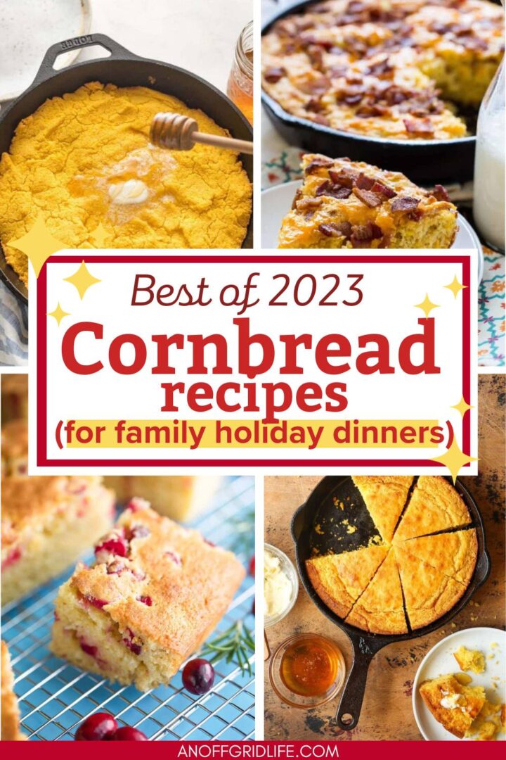Best of 2023 cornbread recipes for family holiday dinners.