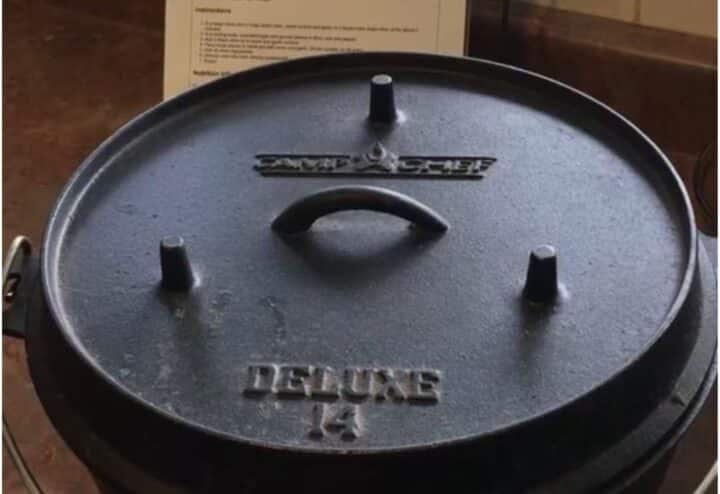 A dutch oven is handy for long camping trips