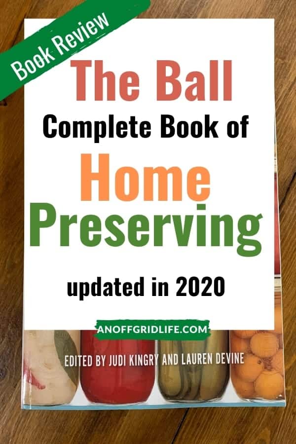 The Ball Complete Book of Home Preserving text overlay on cover of the book