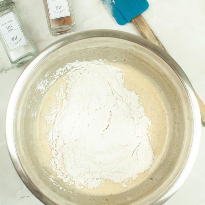 Sourdough Banana Muffin Batter