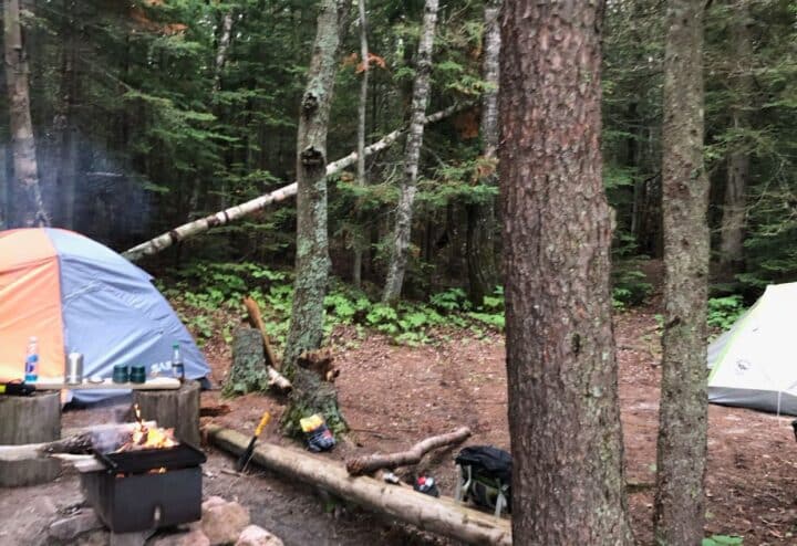 Basic backcountry DIY camp kitchen