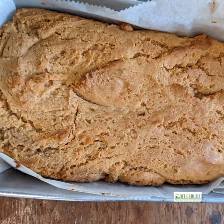 Basic peanut butter bread loaf
