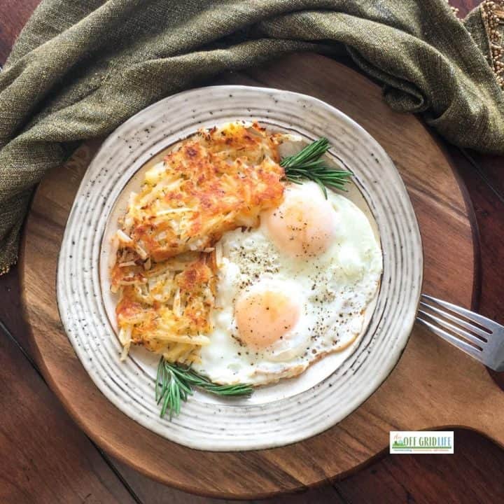 Easy Cheesy Hash Brown Recipe with Eggs