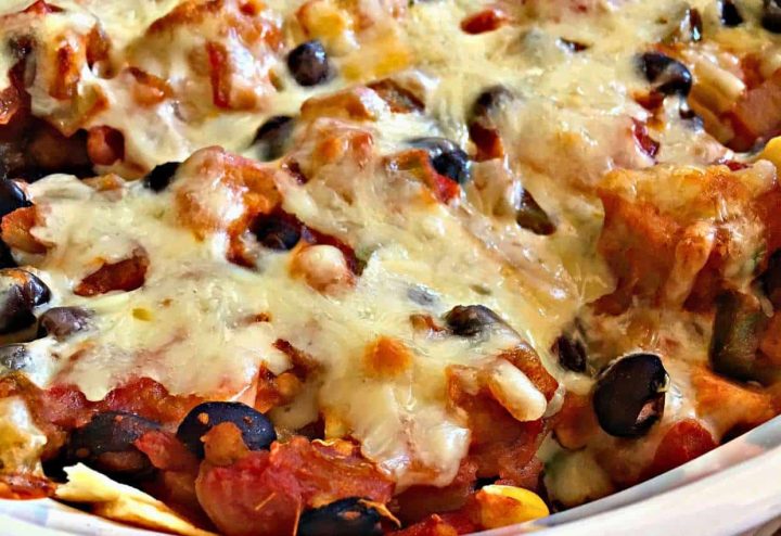 Chicken Black Bean Salsa Casserole