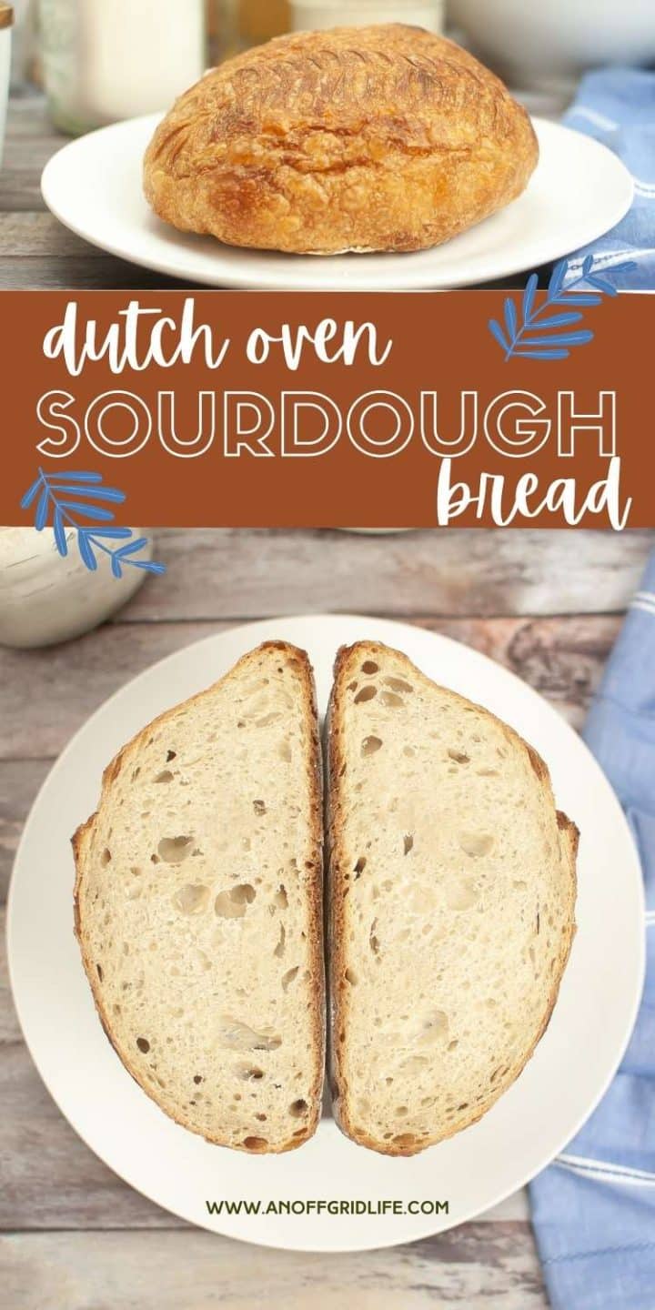 Dutch oven sourdough bread.