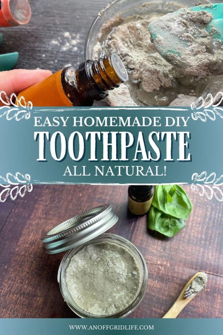 Easy Homemade Toothpaste.