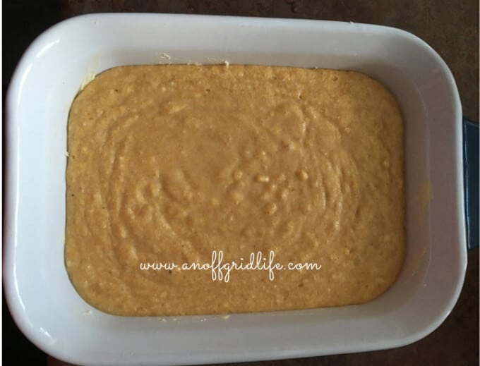 This easy honey graham cornbread recipe uses vinegar, skim milk powder and water for a lighter-than-usual old-fashioned family favourite! #honeygrahamcornbreadrecipe #grahamcornbread #cornbreadrecipe