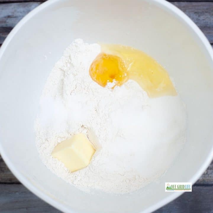 Egg butter flour for soft dinner rolls