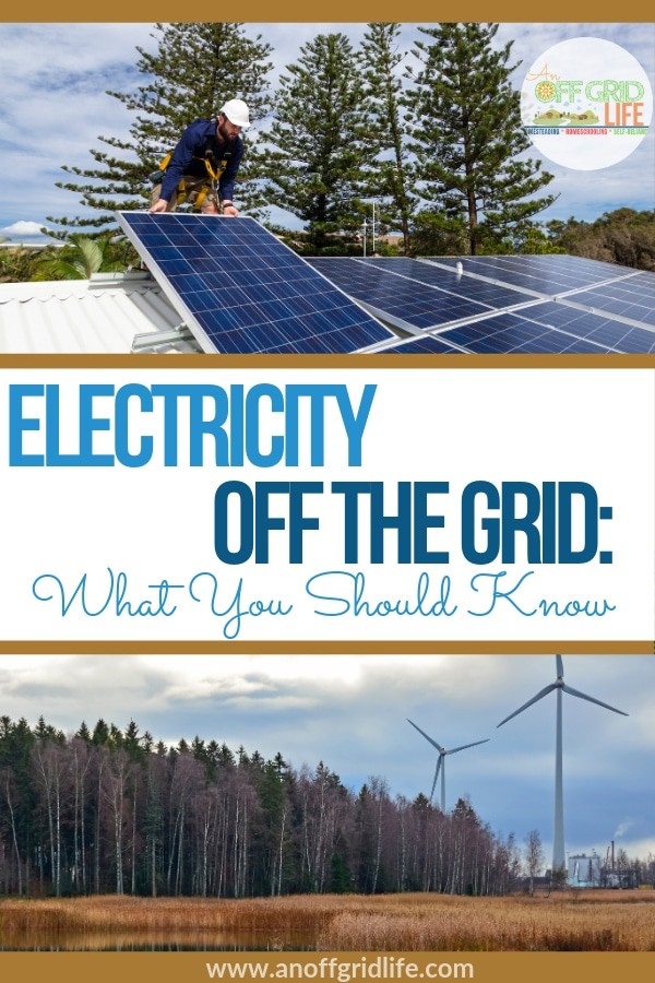 Solar Panels and Wind Turbines Generating Off Grid Energy