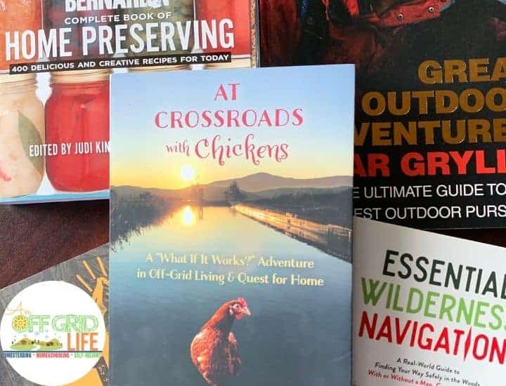 my 2020 autumn off grid reading list: 5 books on my shelf text overlay on paperback titles