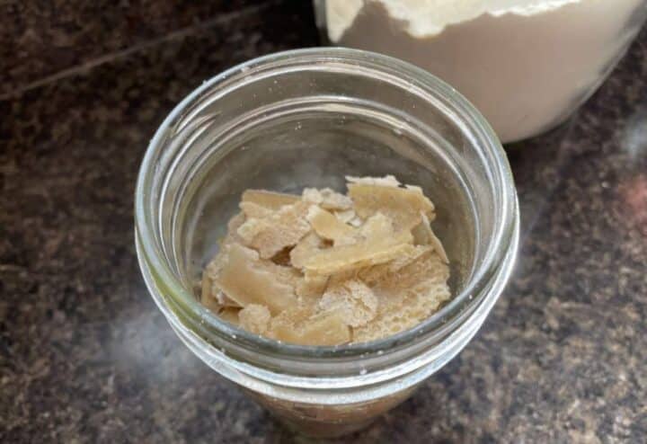 Finished dehdyrated sourdough starter.