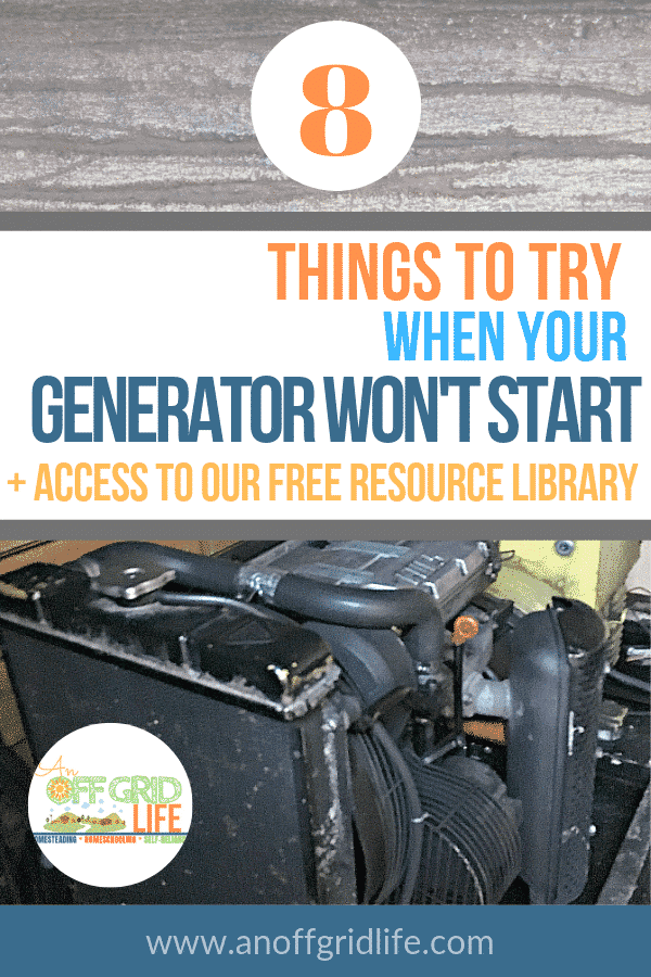8 Things to Try When Your Generator Won't Start