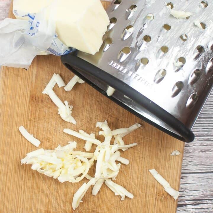 Grating Cold Butter for Sourdough Discard Biscuits