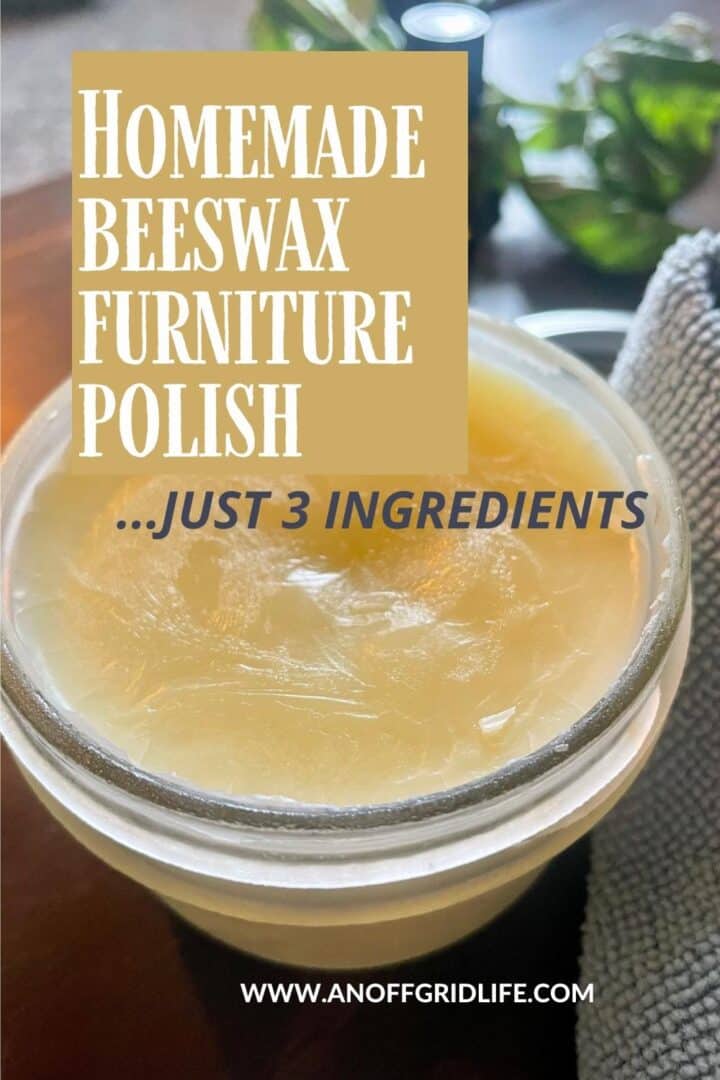 Homemade beeswax furniture polish just 3 ingredients.