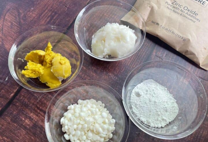 Homemade sunscreen ingredients