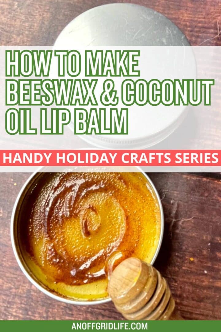 How to make beeswax and coconut lip balm.