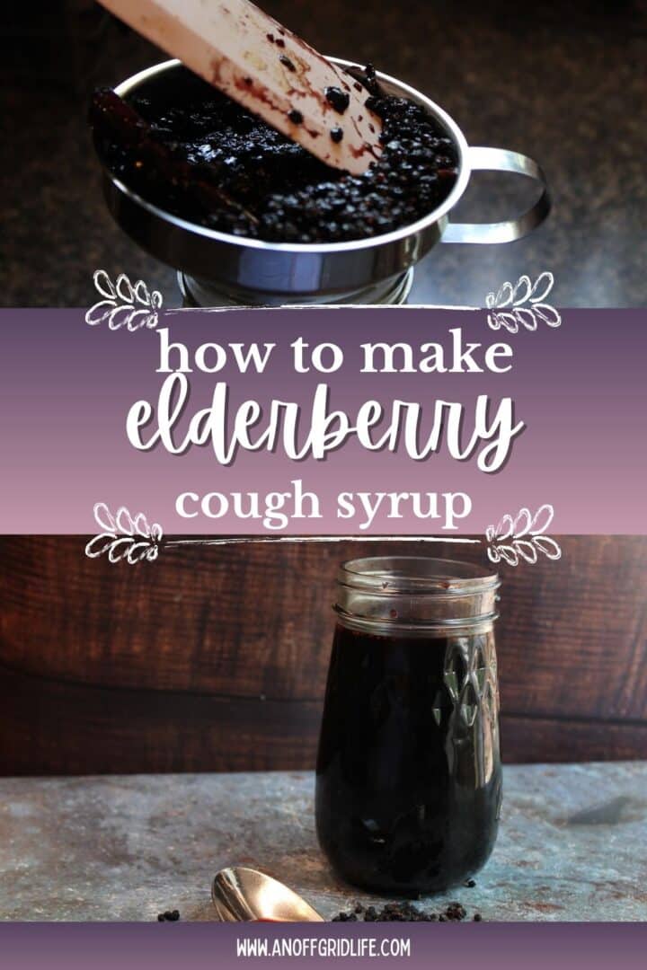 How to make elderberry cough syrup.
