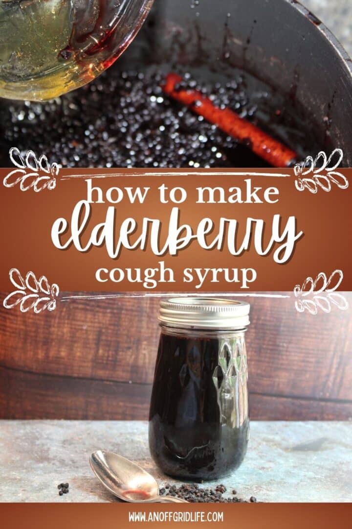 How to make elderberry cough syrup.