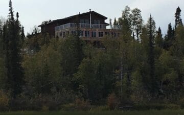 Off Grid home from the lake in summer