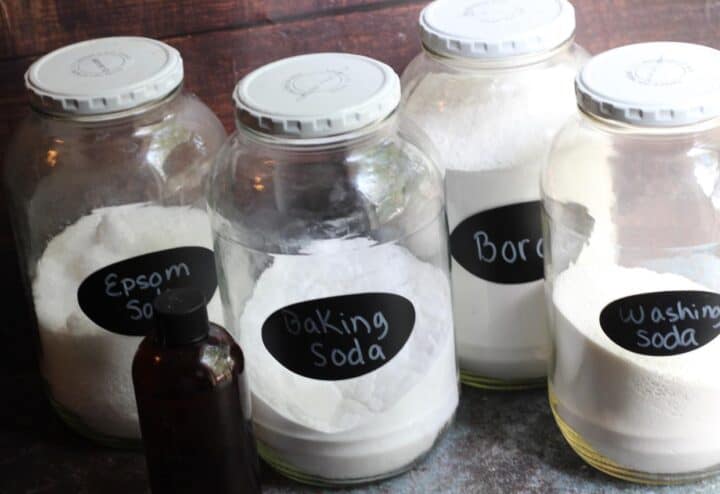 Ingredients for DIY laundry soap