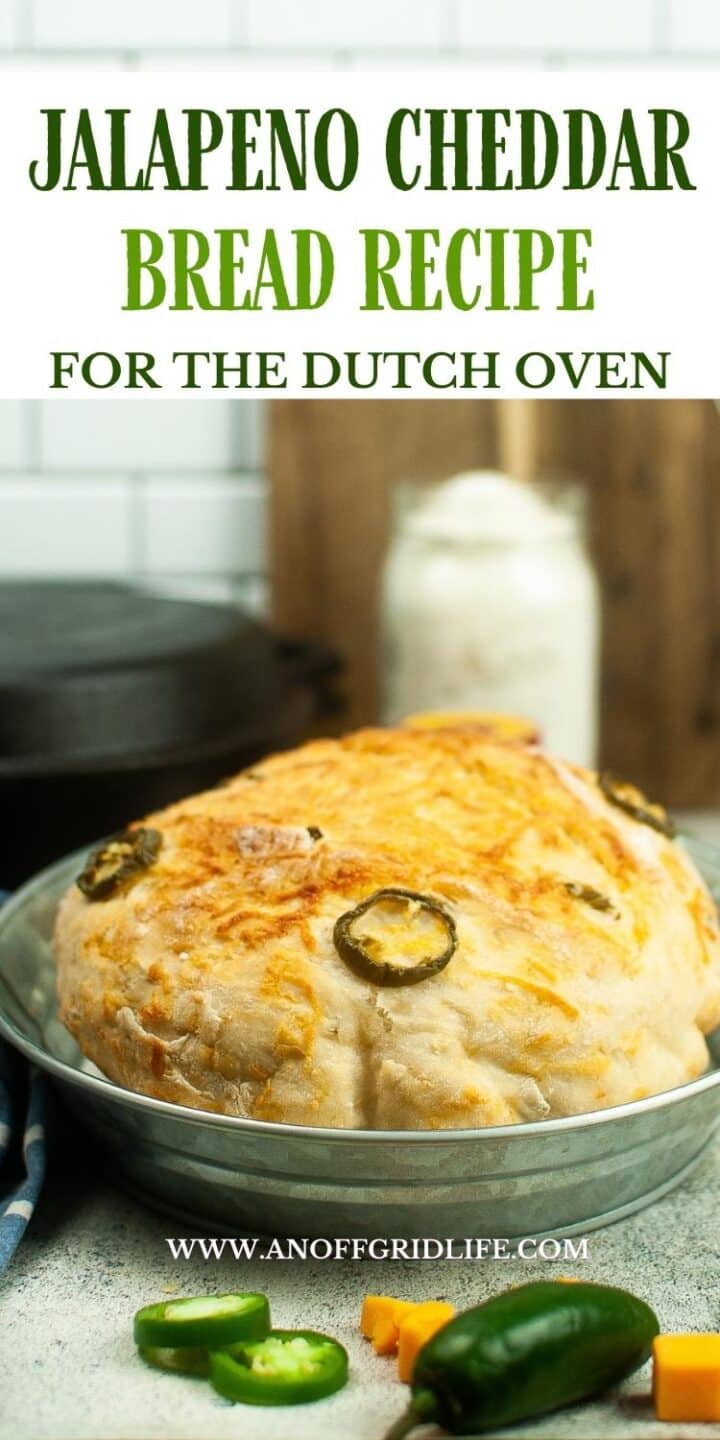 Jalapeno cheddar bread recipe for the dutch oven.