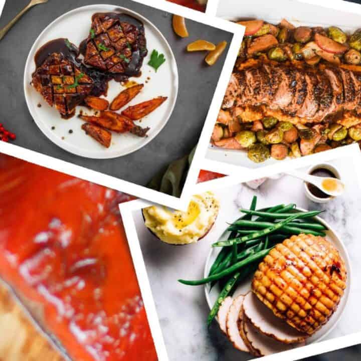 Maple Syrup Dinner Ideas collage