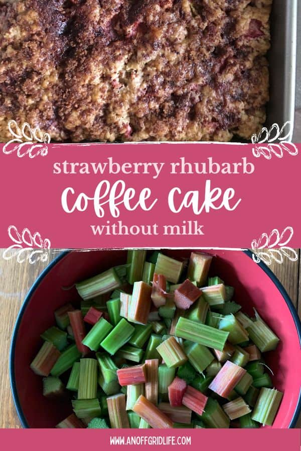 Strawberry Rhubarb Coffee Cake Without Milk