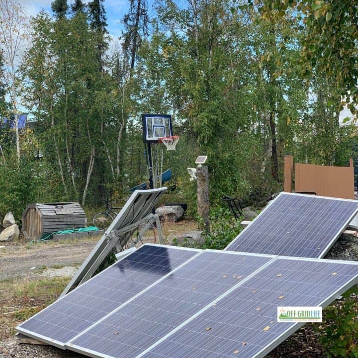 solar panels outdoors