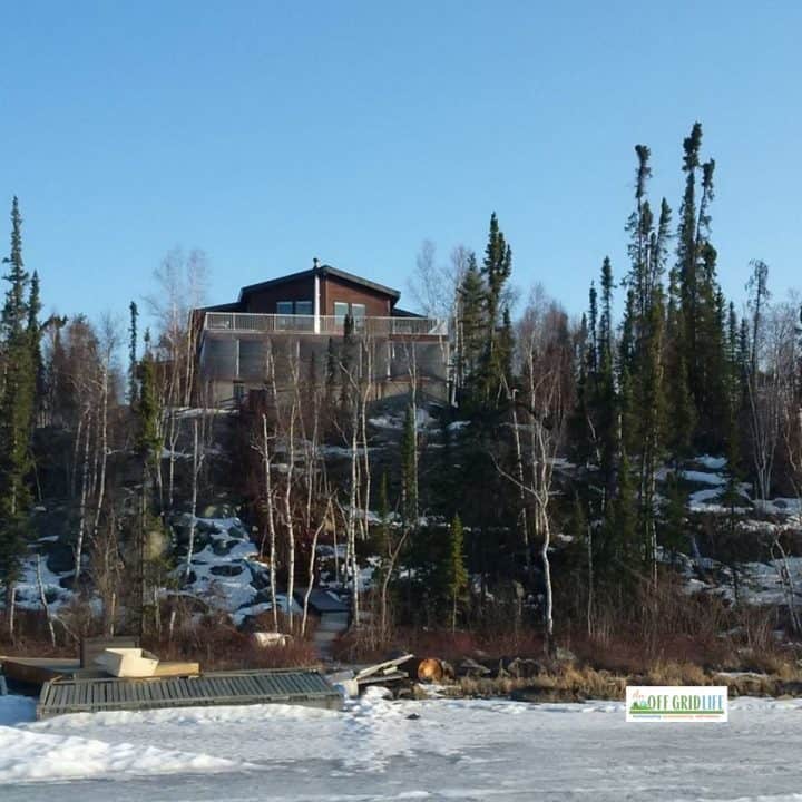 our off grid cabin in spring - view from lake Our Off Grid Cabin 7 Luxuries We Have