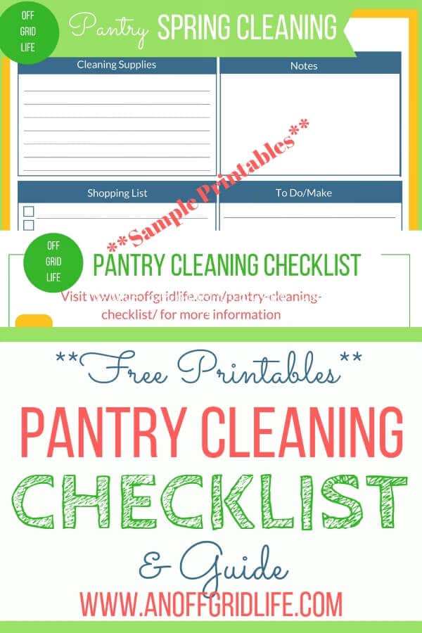 Use this pantry cleaning checklist to organize your pantry shelves to save time and money. #pantrycleaningchecklist #homesteadpantry #pantrygoals