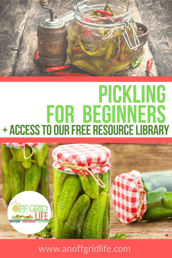 Learn about pickling for beginners including supplies needed and how to pickle with apple cider vinegar.