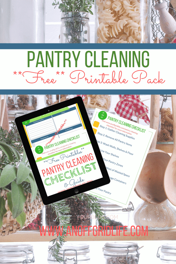 Pantry Cleaning Checklist & Free Printable Pack