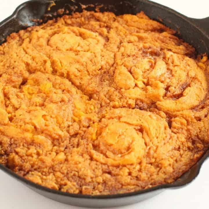 Pumpkin Cinnamon Roll Skillet Cake Recipe 12