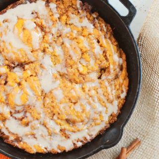 Pumpkin Cinnamon Roll Skillet Cake Recipe 2