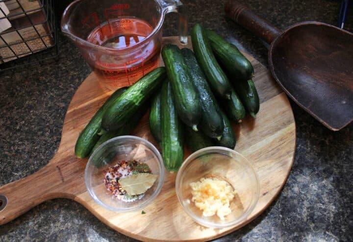 Quick and Easy Garlic Dill Pickle Canning Recipe