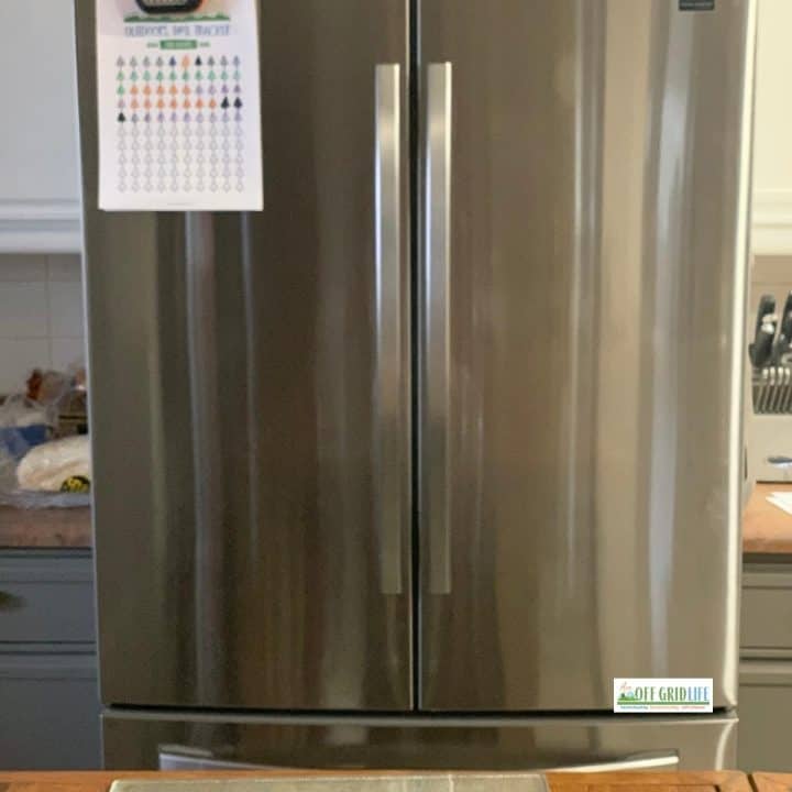 Samsung fridge at our off grid home