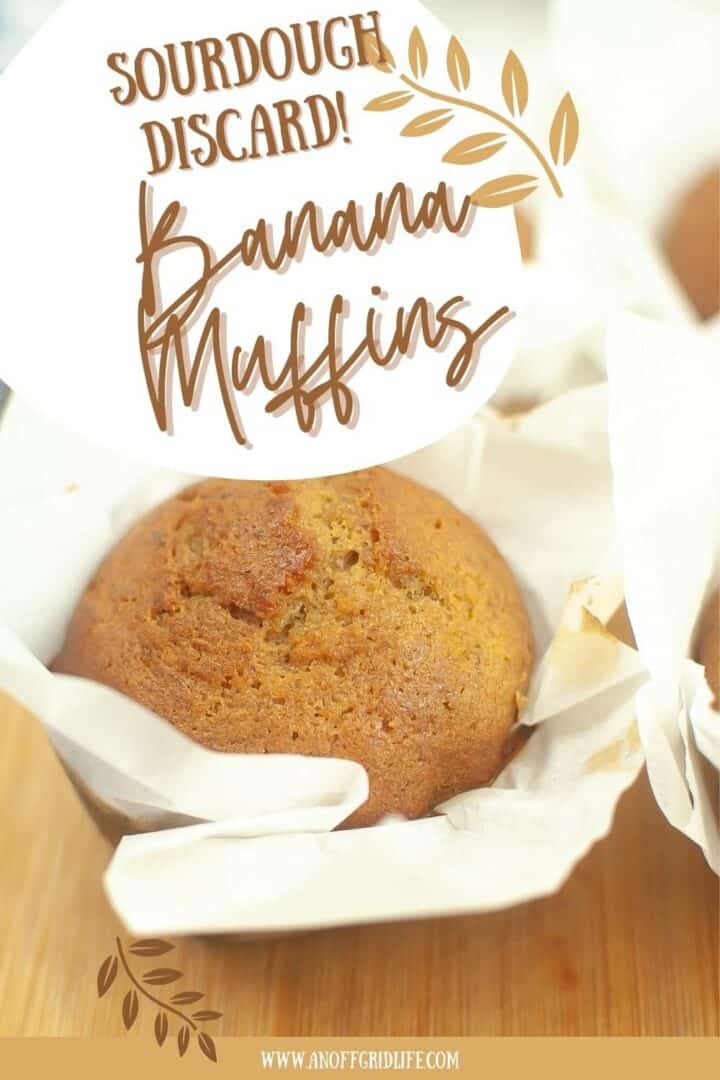 Sourdough Discard Banana Muffins