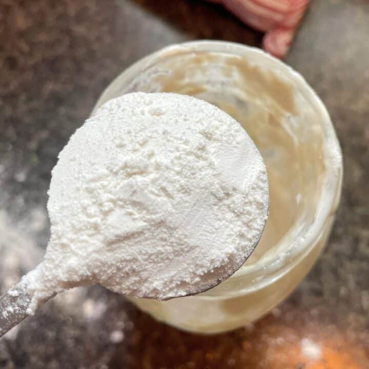 Adding flour to sourdough starter recipe made without yeast