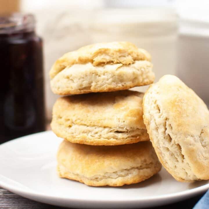 Stacked Sourdough Discard Biscuits