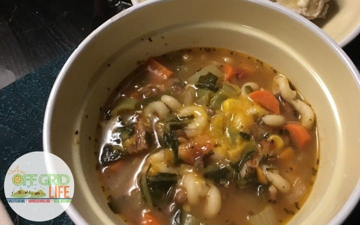 white bean kale soup with sausage