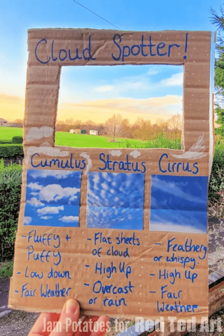 cardboard cloud spotter
