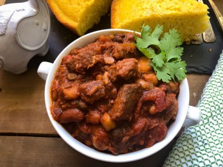 cowboy steak and beans