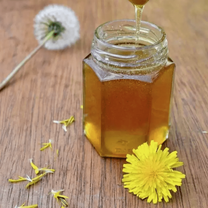 vegan dandelion honey