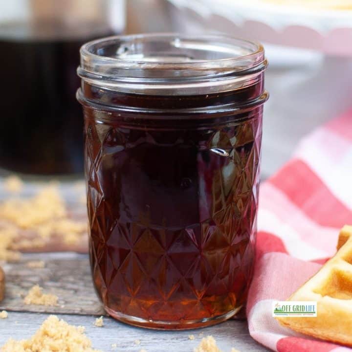 easy homemade pancake syrup with white sugar and vanilla