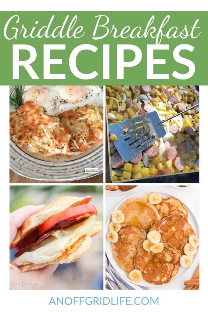 griddle breakfast recipes pin collage