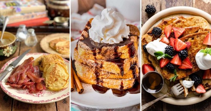 griddle breakfast recipes wide collage