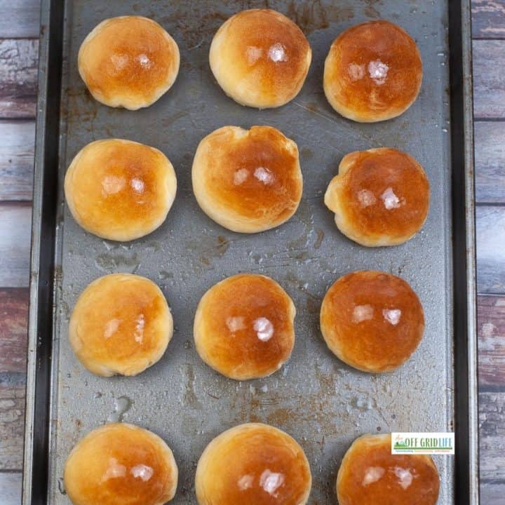 homemade dinner rolls fresh from the oven