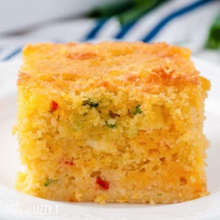 Mexican cornbread closeup