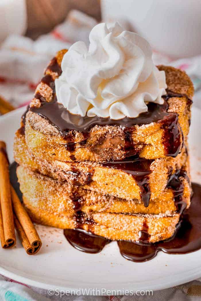 french toast stuffed with nutella